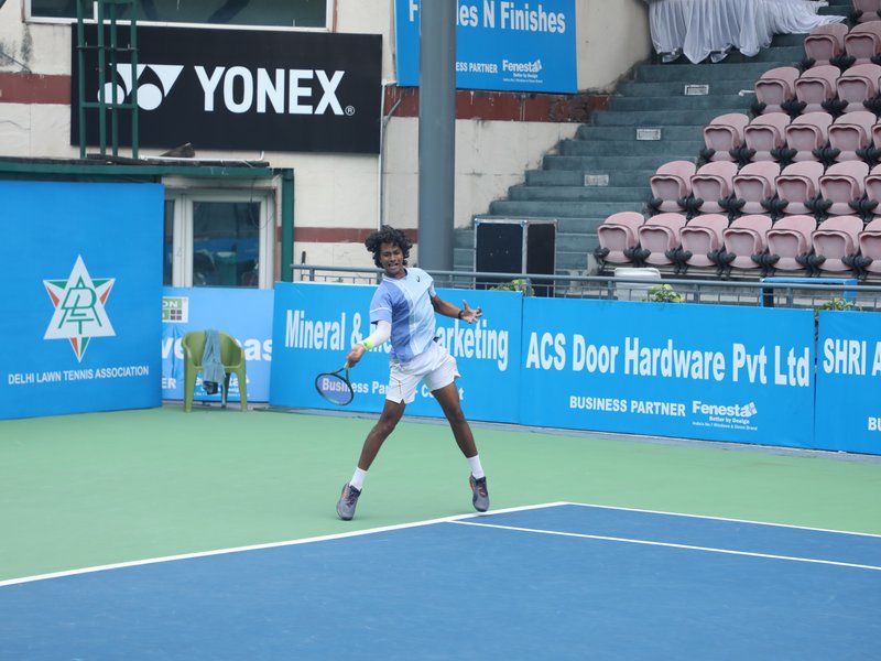 Top seed Aarav Challani knocked out as Ribhav Saroha eyes double crown in the 31st Fenesta Open National Tennis Championship at the DLTA Complex in New Delhi on Thursday. Photo credit: Fenesta Open