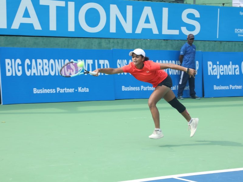 Khushi Kadian wins U-16 doubles title, stays on course for triple; Ribhav Saroha eyes double in the 31st Fenesta Open National Tennis Championship at the DLTA Complex in New Delhi on Friday. Photo credit: Fenesta Open