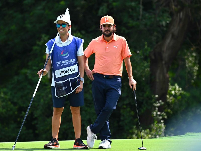 Angel Hidalgo, Joost Luiten and Adrian Meronk share lead as India Championship tries to make up for lost time at the Delhi Golf Club in New Delhi on Friday. Photo credit: PGTI