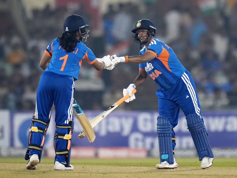 Mindset was to finish the game alongside Niki Prasad, says Deepti Sharma after rescuing India against Zimbabwe in the first match of the Women's T20I  series in Raipur on Friday. Photo credit: BCCI Women/X