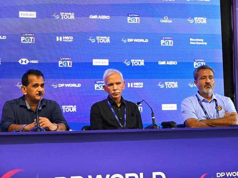 India’s demographic advantage can produce world-class golfers, says PGTI Board Member Amitabh Kant on the sidelines of India Championship in New Delhi on Saturday. Photo credit: PGTI