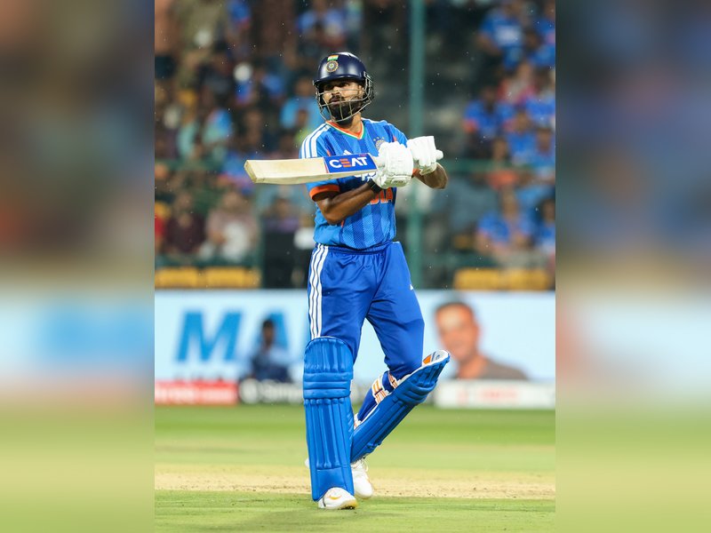 Could have been different had we bowled better, says Shreyas Iyer after India share series with West Indies in the fifth and final T20I of the series in Bengaluru on Saturday. Photo credit: IANS