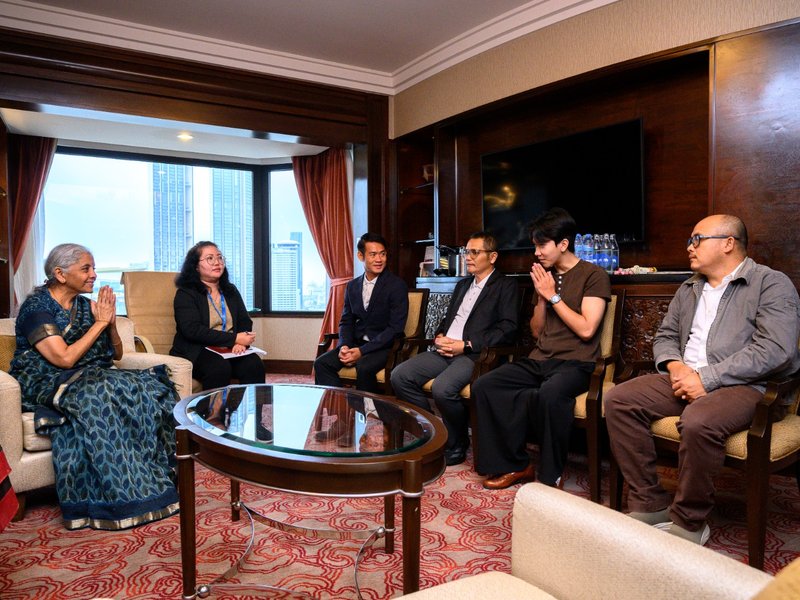 FM Sitharaman meets survivors of 2018 Tham Luang cave incident in Bangkok
