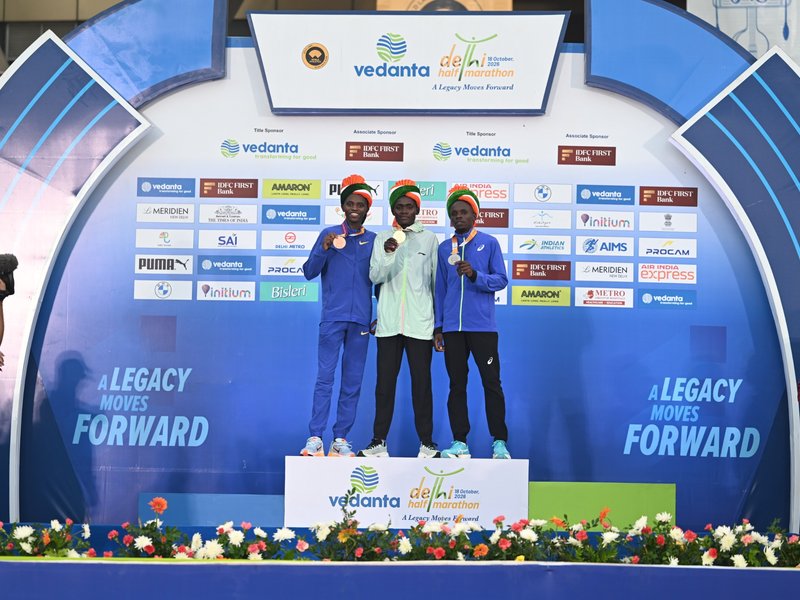 Delhi Half Marathon: Matata shatters course record, Alemu bags women's title 