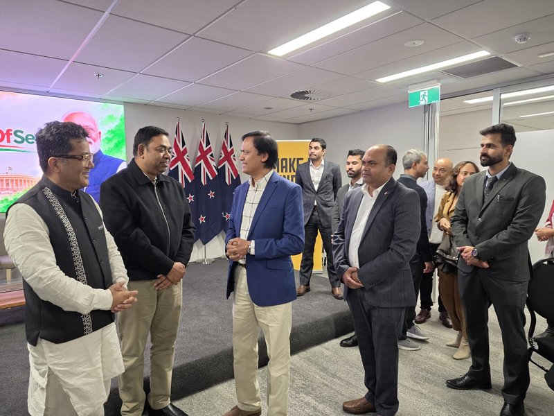 MoS Margherita meets members of Indian diaspora in New Zealand's Auckland 
