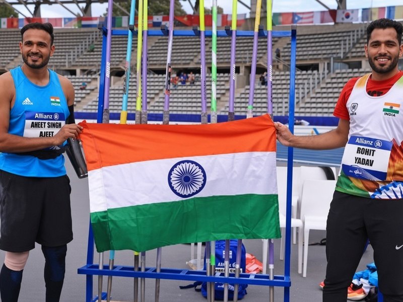 एशियन पैरा गेम्स: मेंस जैवलिन थ्रो एफ46 स्पर्धा में भारत का 'डबल धमाल', रिंकू ने जीता गोल्ड, अजीत के नाम सिल्वर