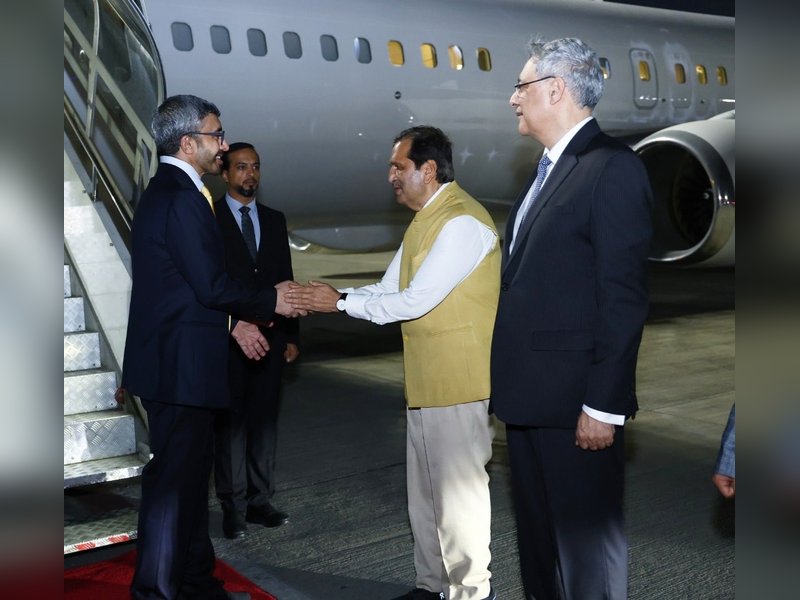 Deputy Prime Minister of UAE arrives in Mumbai for high-level visit, reflecting close and regular engagement with India