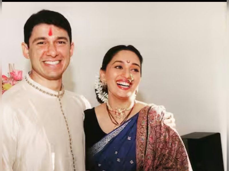 Madhuri Dixit reveals she wore her grandmother’s traditional Nauvari saree at her wedding 27 years ago