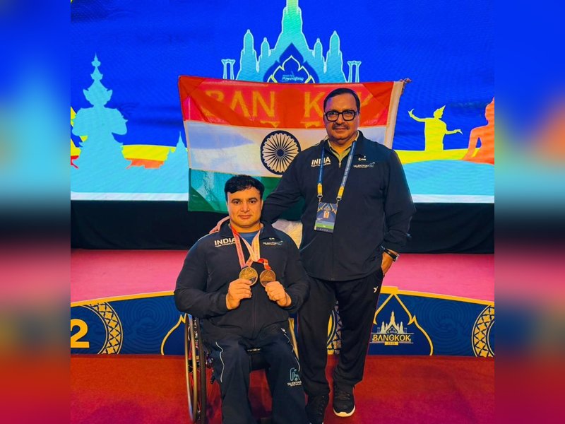 Asian Para Games: Ashok Malik wins silver in Men’s 65 kg para powerlifting 