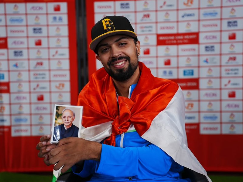 Asian Para Games: Soorma sets Asian record for gold, Ram Ratan claims silver in men's discus throw F51/52/53 (Credit: PCI)
