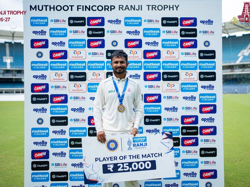 Ranji Trophy: Sai Kishore guides Tamil Nadu to victory; UP, Bengal and Vidarbha register wins (Credit: X/TNCA)