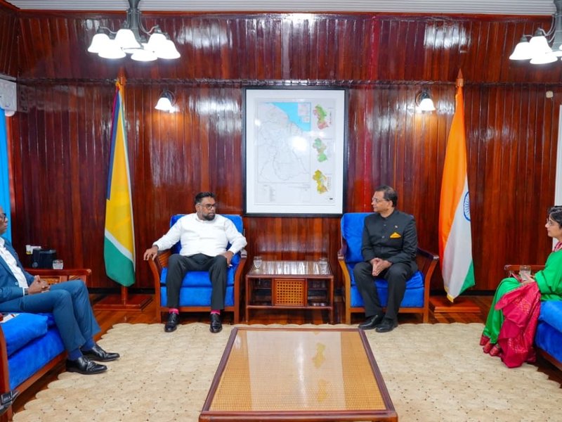  Indian envoy presents credentials to Guyana President, emphasises strengthening ties 