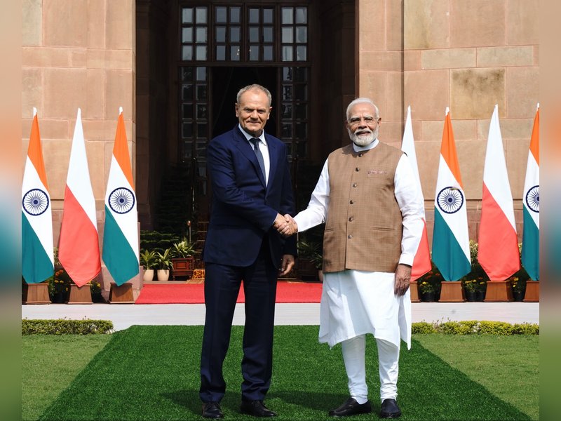 PM Modi, Polish PM Donald Tusk hold talks at Hyderabad House 