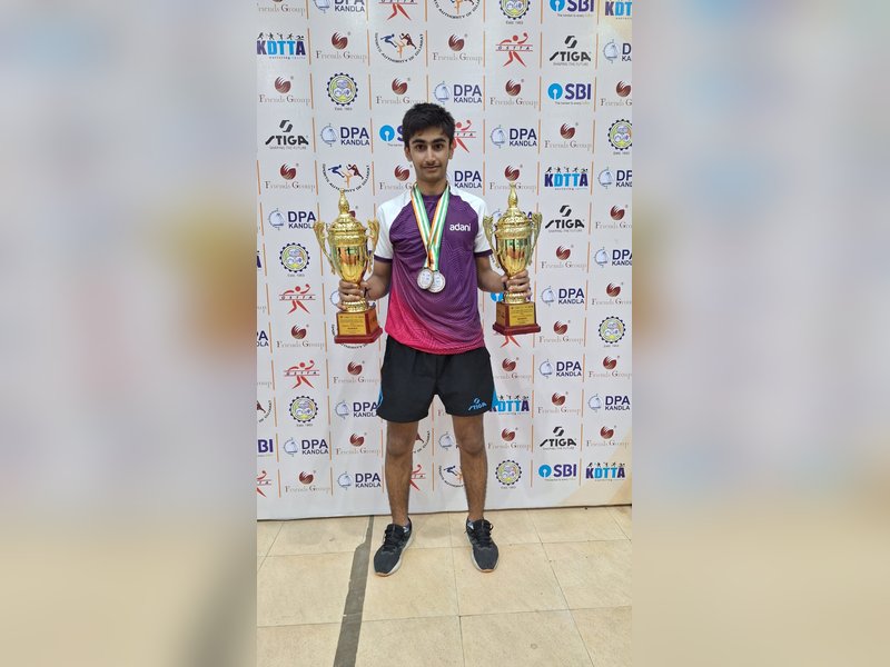 Vivaan Dave clinches double gold at Gujarat State Table Tennis Championships