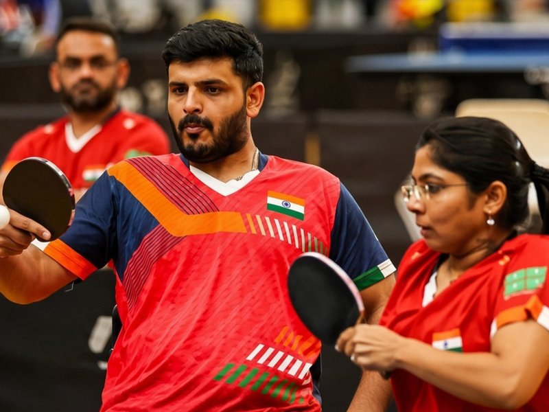 एशियन पैरा गेम्स: भाविना और शुभम ने मिक्स्ड डबल्स टेबल टेनिस में देश के लिए जीता ब्रॉन्ज मेडल