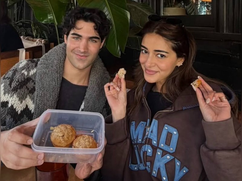 Ananya Panday enjoys muffins with Akshay Kumar’s son Aarav, shares picture from their outing