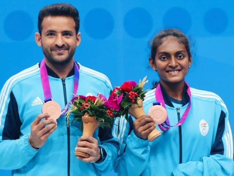 Para Asian Games: Nitesh, Thulasimathi win silver in badminton mixed doubles SL3-SU5