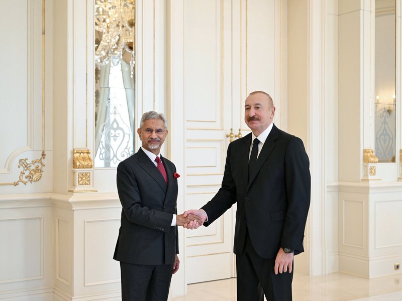 EAM Jaishankar, Azerbaijan President Aliyev discuss strengthening ties 