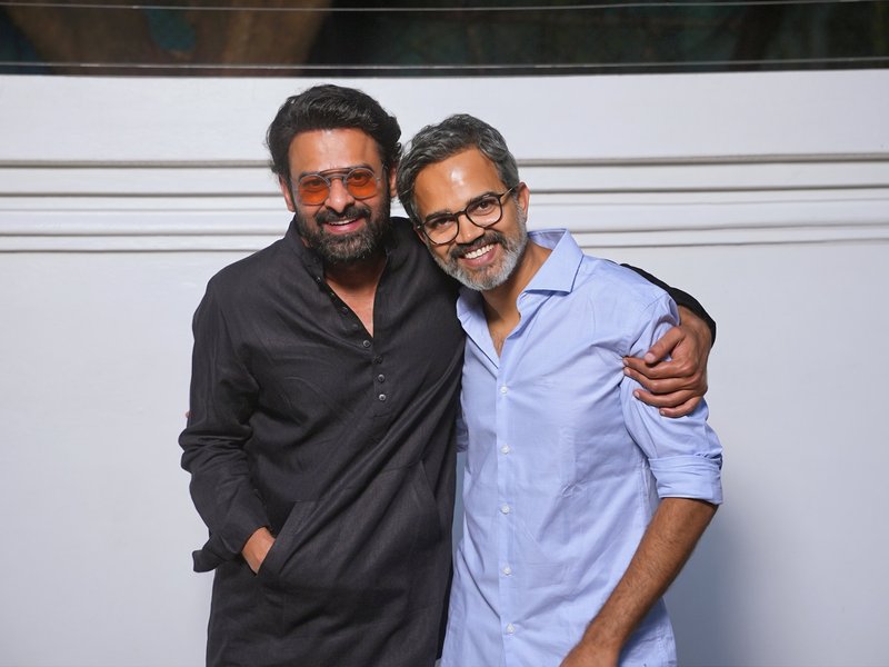 Prashanth Neel catches up with Prabhas on his birthday eve for a special reunion! (Photo: IANS/PR)