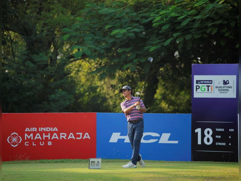 Amateur Arin Ahuja wins the Final Qualifying Stage of the PGTI Qualifying School 2026-27 at the Kensville Golf & Country Club in Ahmedabad on Friday. Photo credit: PGTI