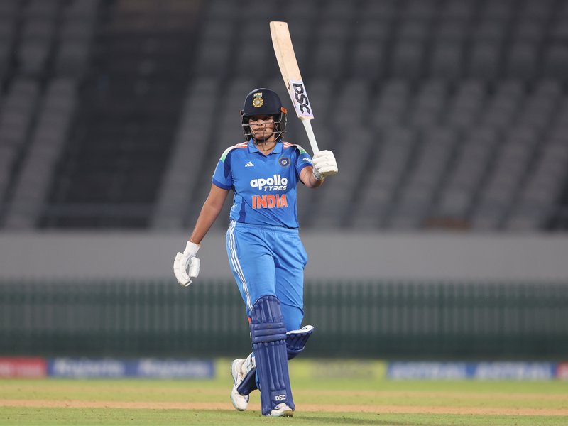 Pratika Rawal’s ton, Shafali Verma’s 64 power India Women to nine-wicket win over Zimbabwe Women to victory in the first ODI in Vadodara on Friday. Photo credit: BCCI Women