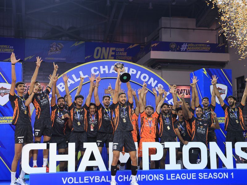 Delhi Dynamites rally past Emperia Marathas to win Volleyball Champions League title