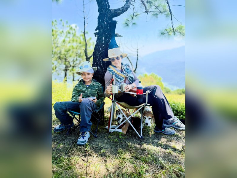 Gul Panag's son discovers the joy of camping with a tent passed through generation