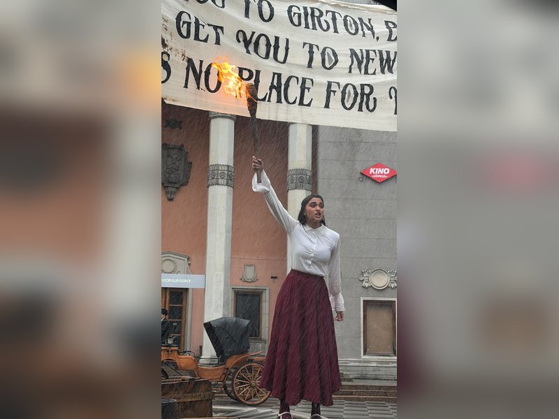 Saiee M Manjrekar’s first look from Ram Charan-backed period drama ‘The India House’ leaked