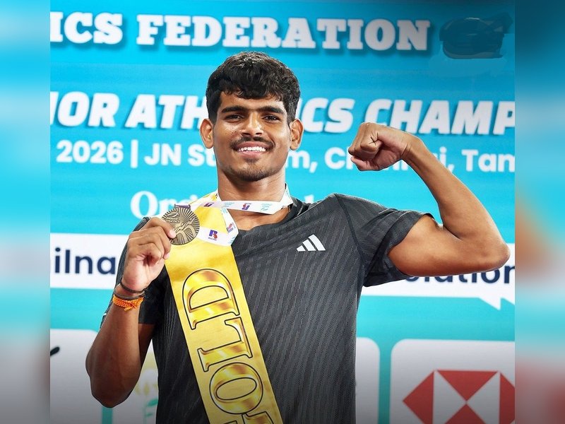 Haryana’s promising thrower Nishchay breaks National U18 discus throw record in the 41st National Junior Athletics Championships at the Jawaharlal Nehru Stadium in Chennai on Monday. Photo credit: AFI