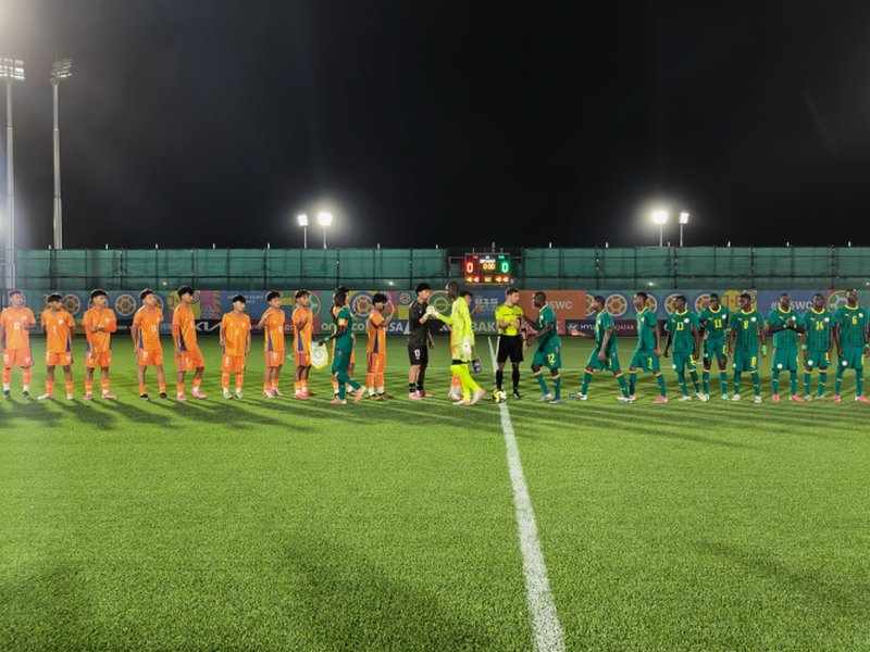 India to compete in Tier C after defeat to Senegal in their fifth and final Group K match at the FIFA U15 World Cup & Festival 2026 at Pitch 8A of the Hovsan Competition Complex in Baku, Azerbaijan, on Monday. Photo credit: AIFF