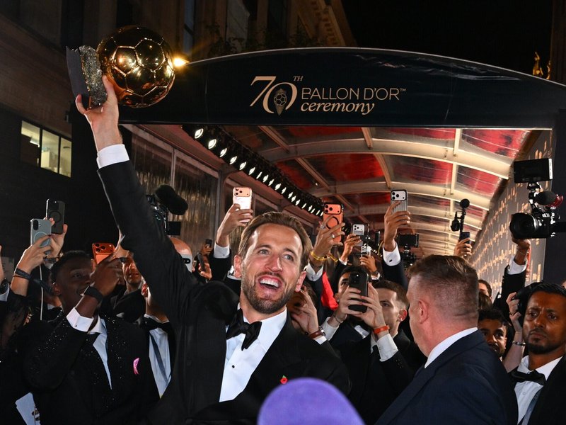Harry Kane becomes first Englishman in 25 years to win Ballon d'Or