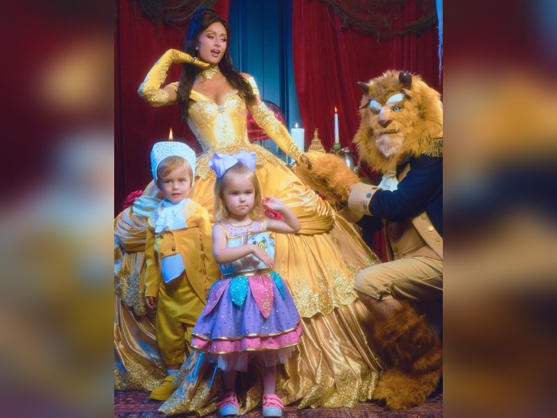 Paris Hilton turns fairytale into reality as she dresses up as Belle, husband Carter Reum as Beast 