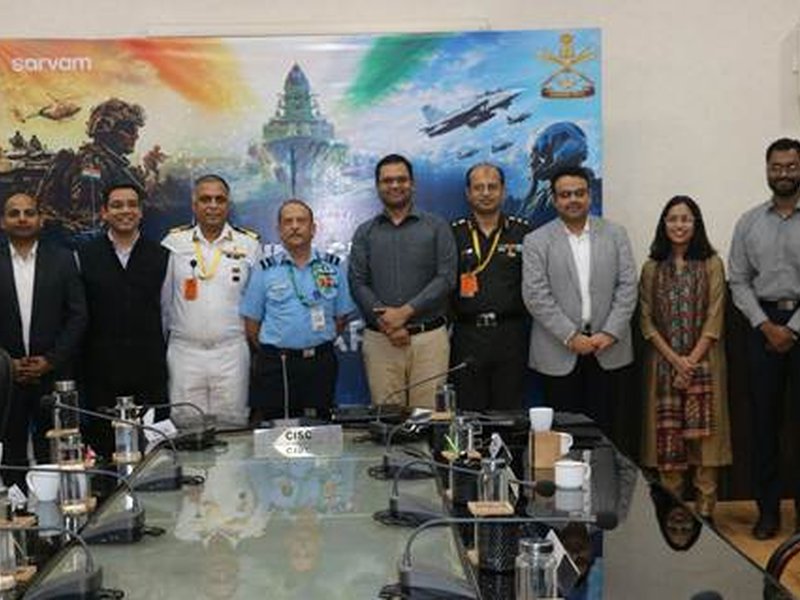 Defence Ministry arm and Sarvam sign pact for tri-service AI initiatives
