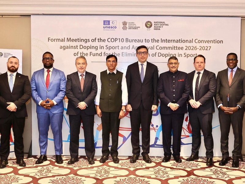 'India committed to clean sport', says Dr. Mandaviya at convention against doping in sport meet (Credit: SAI)