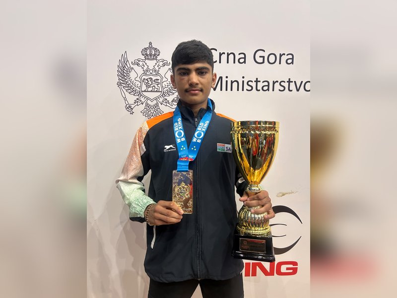 Aditya crowned champion in men’s 55kg; Megha bags silver in women’s 80kg on the final day of the 2026 World Boxing U-19 Championships in Budva, Montenegro, on Tuesday. Photo credit: BFI