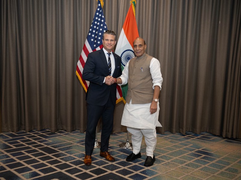 Rajnath Singh and Hegseth hail India-US Major Defence Partnership, reiterate joint resolve to eliminate terrorism (Ld)