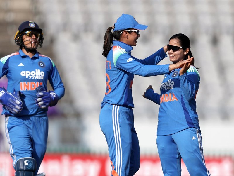Smriti Mandhana hails bowlers after India Women sweep Zimbabwe Women 3-0 in series at the BCA Stadium in Vadodara on Wednesday. Photo credit: BCCI Women
