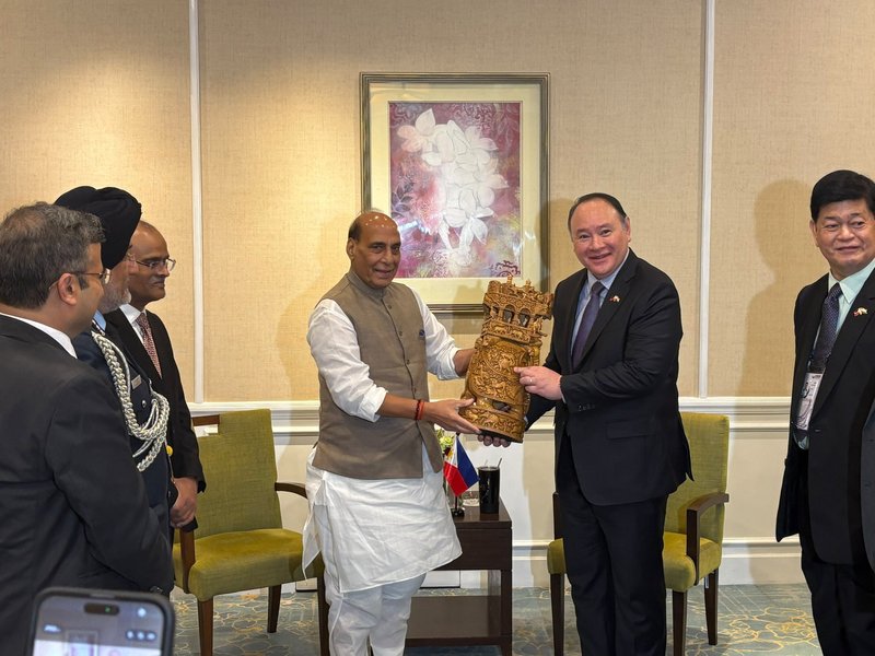 Rajnath Singh meets counterparts from Philippines and South Korea during ASEAN meet