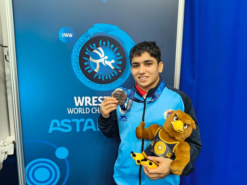 Kajal, Neelam win silver as two Indian women make history at World Championships in Astana, Kazakhstan on Wednesday. Photo credit: WFI