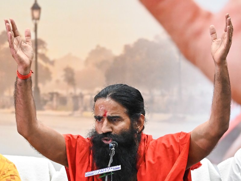 Sanatan Dharma is India’s soul; no Vedas teach caste discrimination: Baba Ramdev (Photo: IANS/Deepak Kumar)