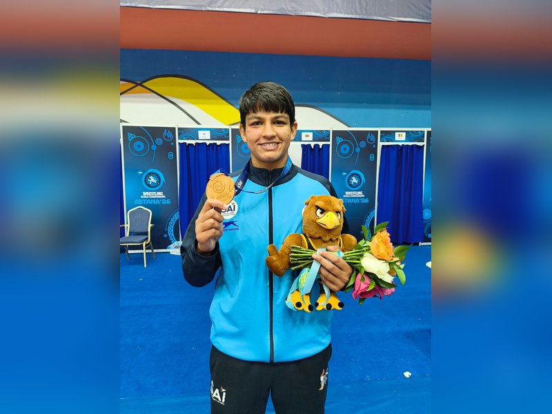 Indian wrestler Manisha Bhanwala enters 59kg final; Tanu Sharma claims 72kg bronze at the Senior World Championships in Astana, Kazakhstan, on Thursday. Photo credit: WFI