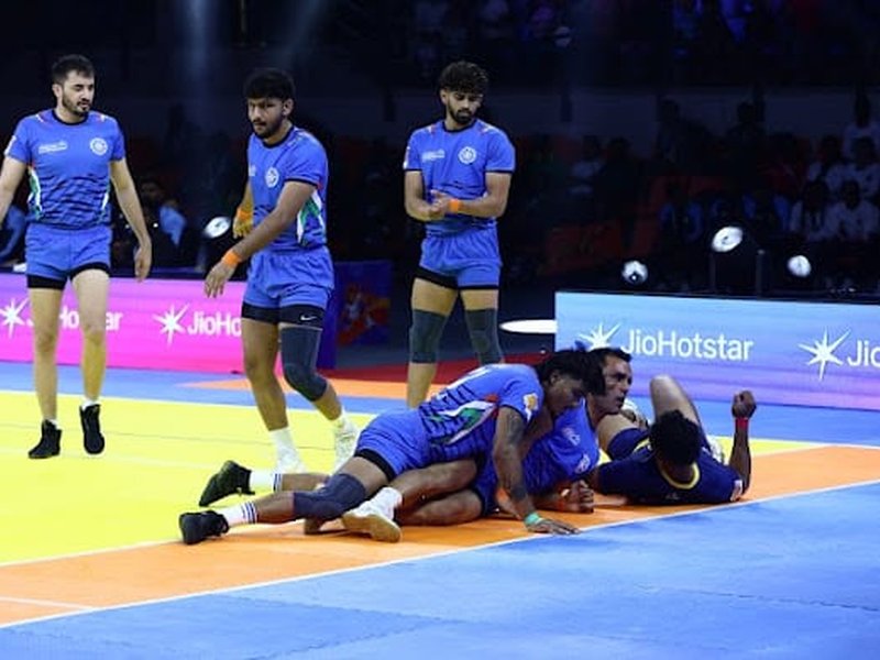 India end group stage campaign undefeated with a dominant win over Sri Lanka in the Commonwealth Kabaddi Championship 2026 in Ahmedabad on Thursday. Photo credit: CWKC