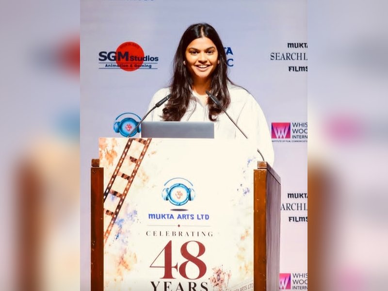 Subhash Ghai gets emotional watching daughter Muskaan deliver her first speech at Mukta Arts