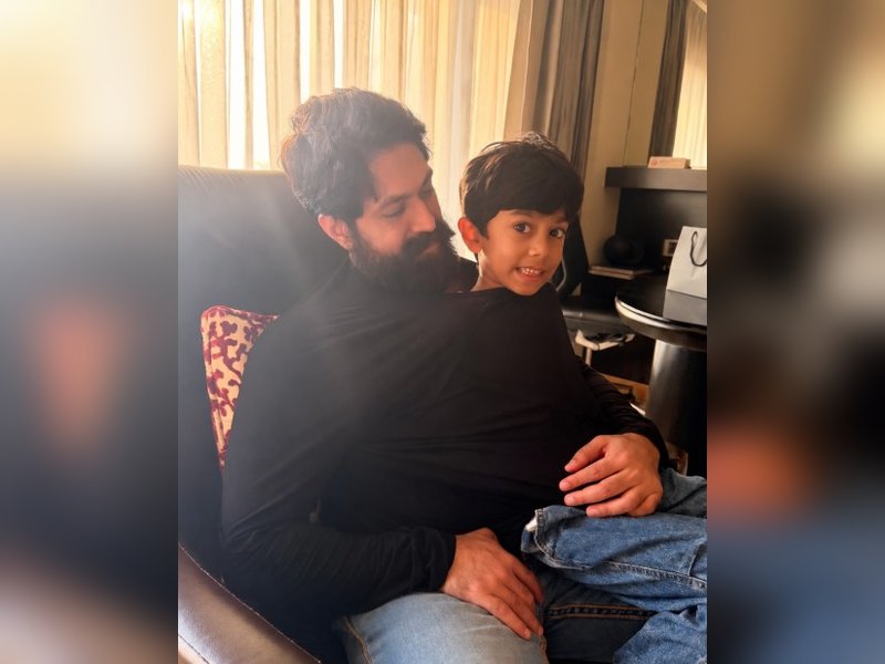 Radhika Pandit shares adorable picture of Yash with son Yatharv on the young one’s b’day