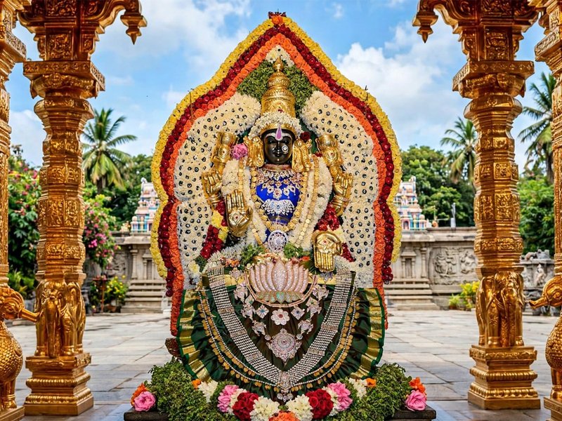दीपावली पर मां लक्ष्मी के इस मंदिर की चमक देख रह जाएंगे हैरान, 1.5 टन से ज्यादा सोने से बना है पूरा परिसर