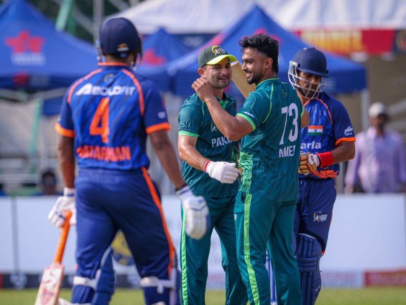 Afridi, Nafay power Pakistan to four-wicket win over India in Hong Kong Sixes (Credit: Hong Kong Sixes)