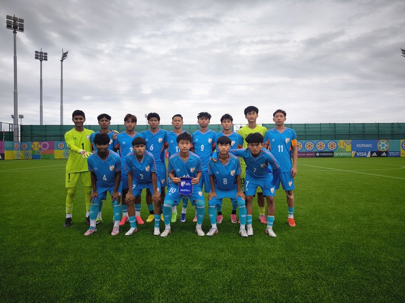 Indian boys beat Cuba to finish 87th in the FIFA U15 World Cup & Festival at the Hovsan Competition Complex Pitch 1B in Baku, Azerbaijan on Friday. Photo credit: AIFF