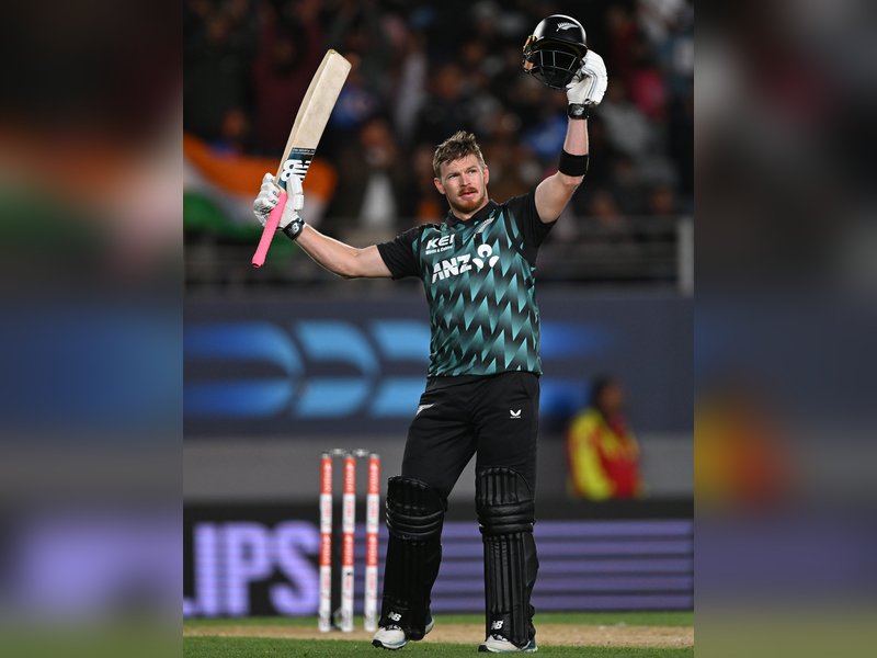 'It was fabulous, made most of the pitch': New Zealand's Glenn Phillips on his 107 against India in the 4th T20I at the Eden Park in Auckland, New Zealand, on Friday. Photo credit: @BLACKCAPS/X