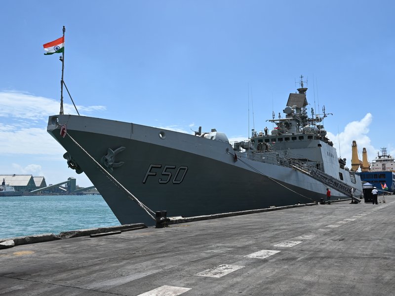 INS Tarkash arrives in Mauritius, set to participate in 'Aapravasi Diwas' events