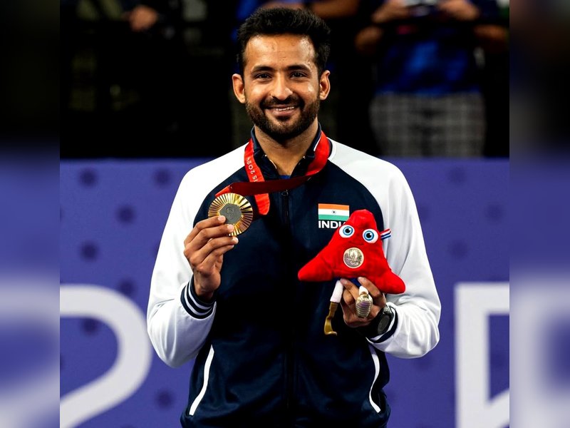 'It makes me very happy to bring gold for India': para-shuttler Nitesh Kumar on what keeps him going in sport. Photo credit: @PCI